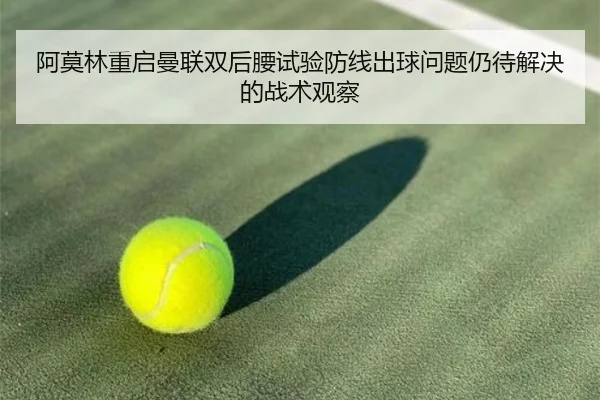 阿莫林重启曼联双后腰试验防线出球问题仍待解决的战术观察